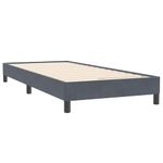 Casa si Gradina - Mobilier - Paturi si accesorii - Paturi - Pat box spring cu saltea, gri inchis, 90x220 cm, catifea - Infinity.ro