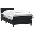 Casa si Gradina - Mobilier - Paturi si accesorii - Paturi - Pat box spring cu saltea, negru, 90x210 cm, catifea - Infinity.ro