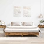 Casa si Gradina - Mobilier - Paturi si accesorii - Paturi - Cadru de pat fara saltea Lemn vechi 160x200cm Lemn prelucrat - Infinity.ro