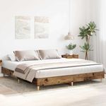 Casa si Gradina - Mobilier - Paturi si accesorii - Paturi - Cadru de pat fara saltea Lemn vechi 160x200cm Lemn prelucrat - Infinity.ro