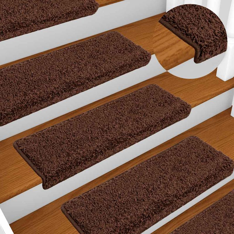 Casa si Gradina - Textile si covoare - Covoare - Covoare casa - Covorase scara 20 buc 65x21x4 cm maro - Infinity.ro