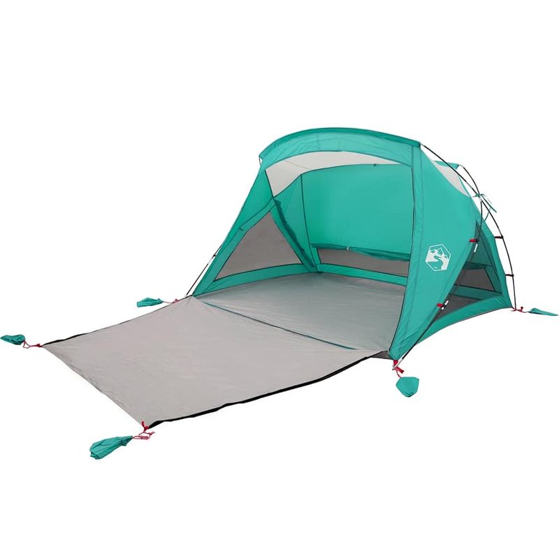 Sport si Outdoor - Camping - Corturi camping - Cort de plaja 2 persoane, verde marin, impermeabil - Infinity.ro