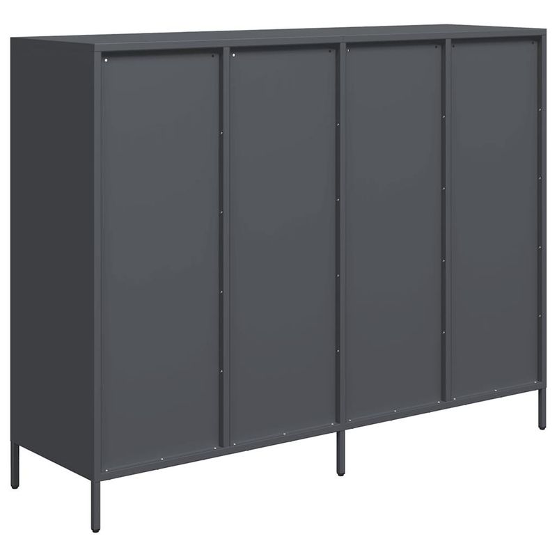 Casa si Gradina - Mobilier - Comode si corpuri - Comode - Dulap, antracit, 135x39x103,5 cm, otel laminat la rece - Infinity.ro