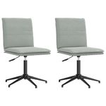 Casa si Gradina - Mobilier - Scaune si fotolii - Scaune - Scaune de sufragerie, 2 buc., gri deschis, catifea - Infinity.ro