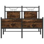 Casa si Gradina - Mobilier - Paturi si accesorii - Paturi - Cadru pat fara saltea stejar fumuriu 120x190 cm, lemn prelucrat - Infinity.ro