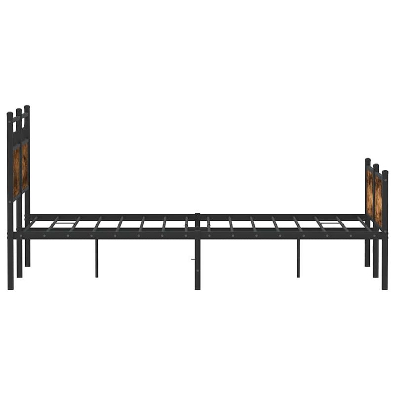 Casa si Gradina - Mobilier - Paturi si accesorii - Paturi - Cadru pat fara saltea stejar fumuriu 120x190 cm, lemn prelucrat - Infinity.ro