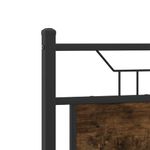 Casa si Gradina - Mobilier - Paturi si accesorii - Paturi - Cadru pat fara saltea stejar fumuriu 120x190 cm, lemn prelucrat - Infinity.ro