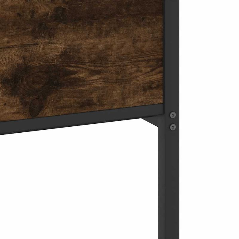 Casa si Gradina - Mobilier - Paturi si accesorii - Paturi - Cadru pat fara saltea stejar fumuriu 120x190 cm, lemn prelucrat - Infinity.ro