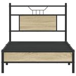 Casa si Gradina - Mobilier - Paturi si accesorii - Paturi - Cadru pat fara saltea stejar sonoma, 90x200 cm, lemn prelucrat - Infinity.ro