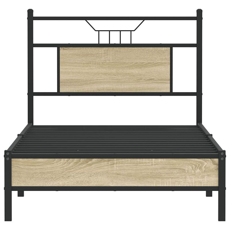 Casa si Gradina - Mobilier - Paturi si accesorii - Paturi - Cadru pat fara saltea stejar sonoma, 90x200 cm, lemn prelucrat - Infinity.ro