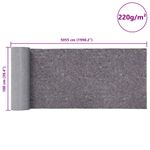 Casa si Gradina - Textile si covoare - Covoare - Covoare casa - Lane antiderapante pentru vopsitori 2 buc 5055 cm 220 g/m² gri - Infinity.ro