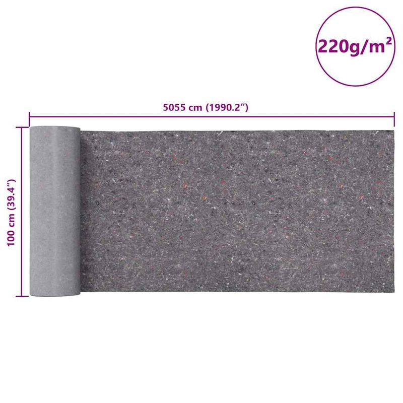 Casa si Gradina - Textile si covoare - Covoare - Covoare casa - Lane antiderapante pentru vopsitori 2 buc 5055 cm 220 g/m² gri - Infinity.ro