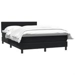 Casa si Gradina - Mobilier - Paturi si accesorii - Paturi - Pat box spring cu saltea, negru, 160x210 cm, catifea - Infinity.ro