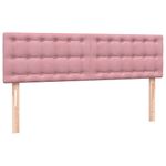 Casa si Gradina - Mobilier - Paturi si accesorii - Paturi - Pat box spring cu saltea, roz, 140x210 cm, catifea - Infinity.ro