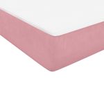 Casa si Gradina - Mobilier - Paturi si accesorii - Paturi - Pat box spring cu saltea, roz, 140x210 cm, catifea - Infinity.ro