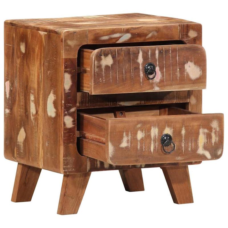 Casa si Gradina - Mobilier - Comode si corpuri - Noptiere - Noptiera 40x32x46 cm lemn masiv recuperat - Infinity.ro