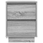 Casa si Gradina - Mobilier - Comode si corpuri - Noptiere - Noptiere cu lumini LED 2 buc Gri Sonoma 38x34x50 cm - Infinity.ro