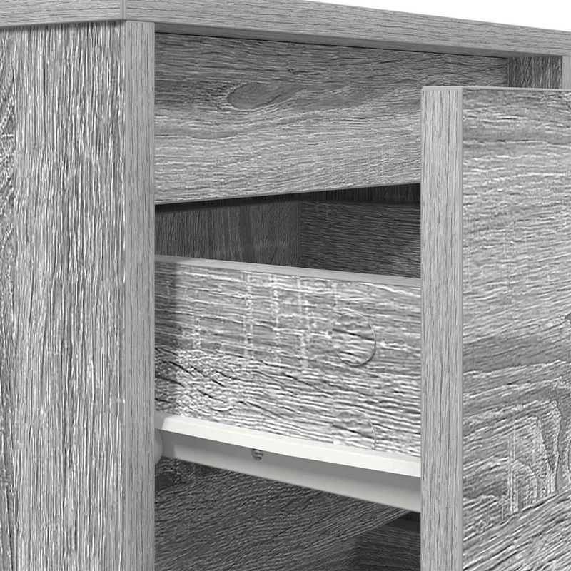 Casa si Gradina - Mobilier - Comode si corpuri - Noptiere - Noptiere cu lumini LED 2 buc Gri Sonoma 38x34x50 cm - Infinity.ro