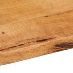 Casa si Gradina - Mobilier - Feronerie si accesorii mobila - Blat masa cu margini naturale, 40x40x2,5 cm, lemn masiv mango (natural) - Infinity.ro