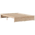 Casa si Gradina - Mobilier - Paturi si accesorii - Paturi - Cadru de pat cu tablie, 140x200 cm, lemn masiv de pin - Infinity.ro