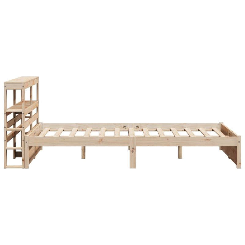Casa si Gradina - Mobilier - Paturi si accesorii - Paturi - Cadru de pat cu tablie, 140x200 cm, lemn masiv de pin - Infinity.ro