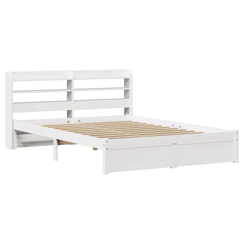 Casa si Gradina - Mobilier - Paturi si accesorii - Paturi - Cadru de pat cu tablie fara saltea, alb, 160x200 cm - Infinity.ro