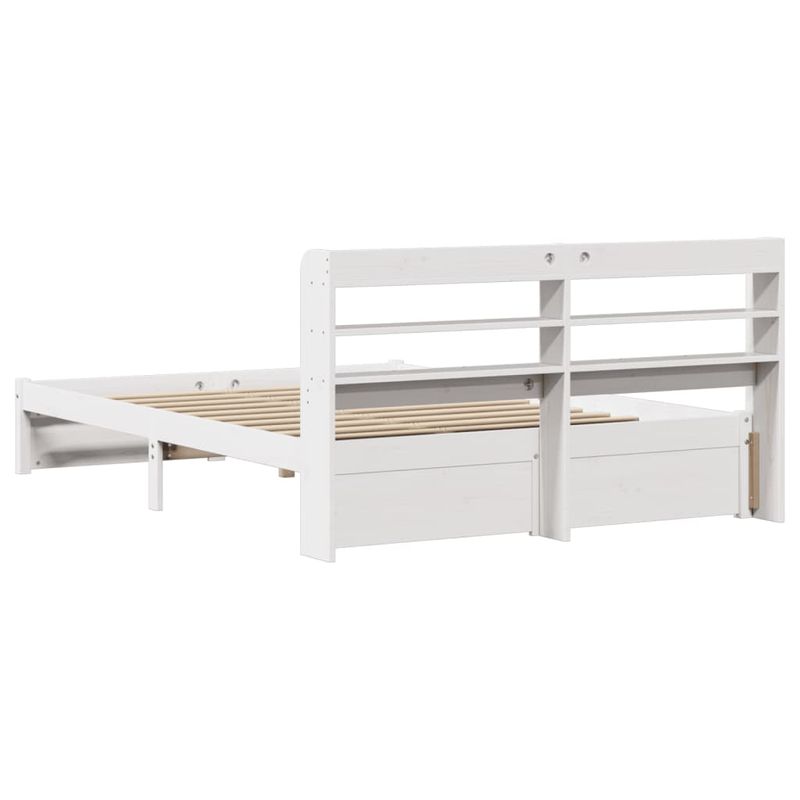 Casa si Gradina - Mobilier - Paturi si accesorii - Paturi - Cadru de pat cu tablie fara saltea, alb, 160x200 cm - Infinity.ro
