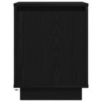 Casa si Gradina - Mobilier - Comode si corpuri - Noptiere - Noptiere cu lumini LED 2 buc Negru 38x34x50 cm - Infinity.ro