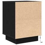 Casa si Gradina - Mobilier - Comode si corpuri - Noptiere - Noptiere cu lumini LED 2 buc Negru 38x34x50 cm - Infinity.ro