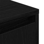 Casa si Gradina - Mobilier - Comode si corpuri - Noptiere - Noptiere cu lumini LED 2 buc Negru 38x34x50 cm - Infinity.ro