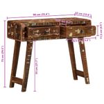 Casa si Gradina - Mobilier - Comode si corpuri - Console - Masa consola, 90x32x75 cm, lemn masiv recuperat - Infinity.ro