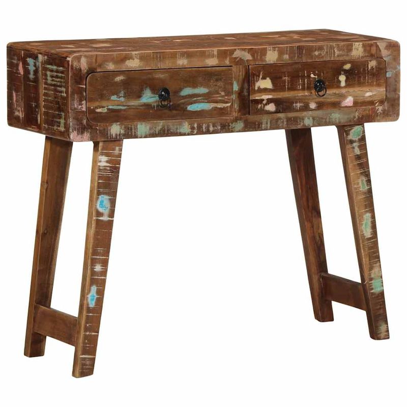 Casa si Gradina - Mobilier - Comode si corpuri - Console - Masa consola, 90x32x75 cm, lemn masiv recuperat - Infinity.ro