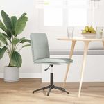 Casa si Gradina - Mobilier - Scaune si fotolii - Scaune - Scaun de bucatarie, gri deschis, catifea - Infinity.ro