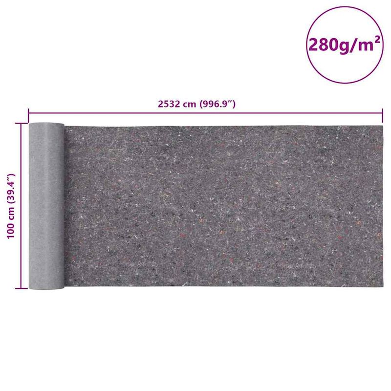 Casa si Gradina - Textile si covoare - Covoare - Covoare casa - Lane antiderapante pentru vopsitori 2 buc 2532 cm 280 g/m² Gri - Infinity.ro