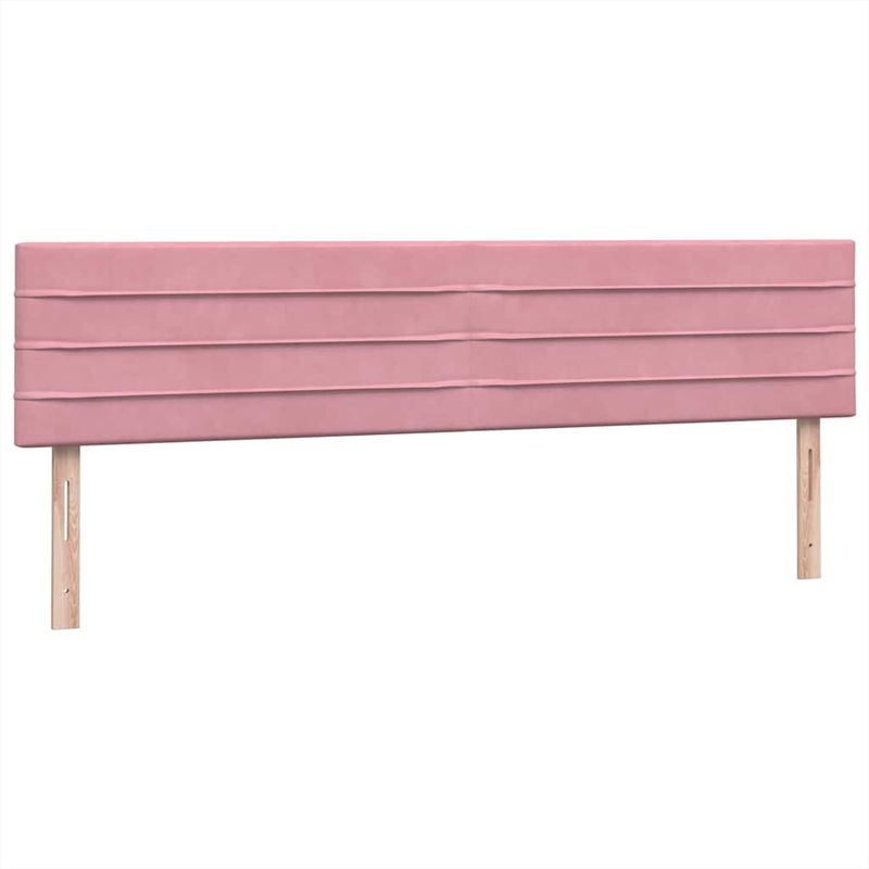 Casa si Gradina - Mobilier - Paturi si accesorii - Paturi - Pat box spring cu saltea, roz, 180x210 cm, catifea - Infinity.ro