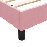 Casa si Gradina - Mobilier - Paturi si accesorii - Paturi - Pat box spring cu saltea, roz, 180x210 cm, catifea - Infinity.ro