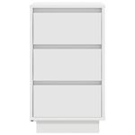 Casa si Gradina - Mobilier - Comode si corpuri - Noptiere - Noptiera cu lumini LED alb 38x34x65 cm - Infinity.ro