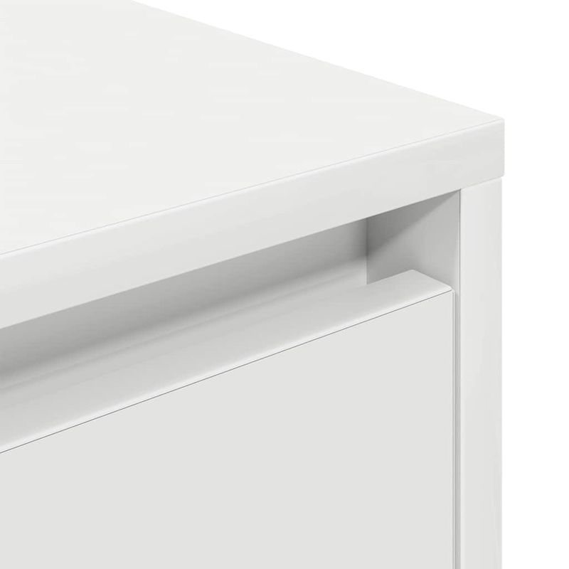 Casa si Gradina - Mobilier - Comode si corpuri - Noptiere - Noptiera cu lumini LED alb 38x34x65 cm - Infinity.ro
