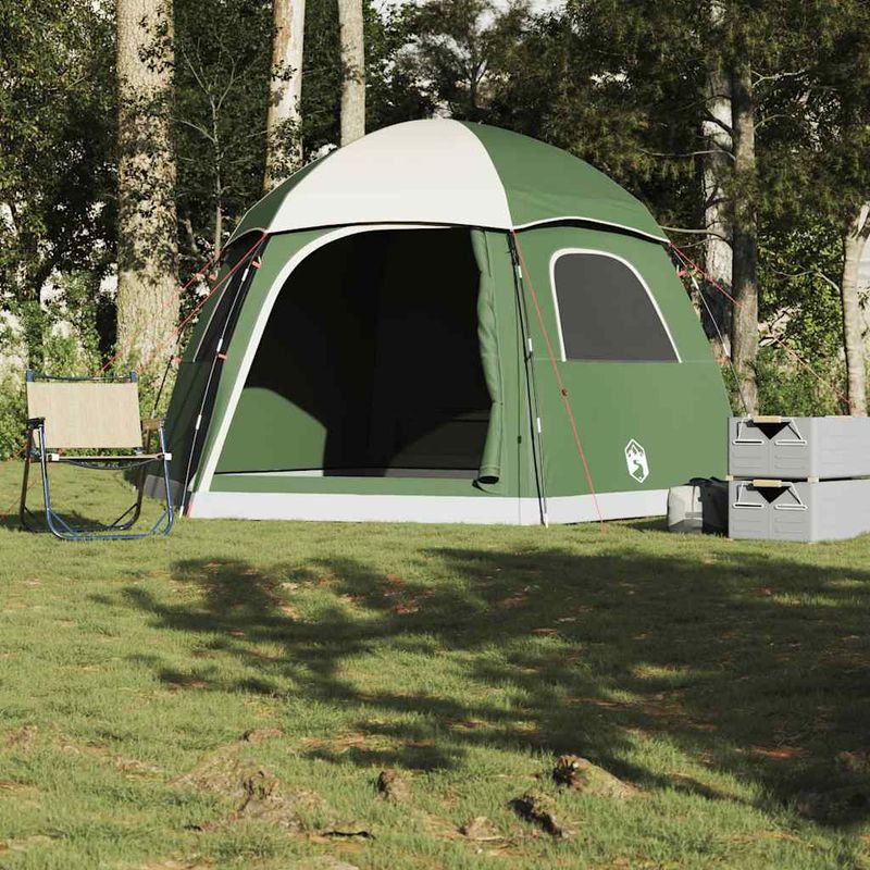 Sport si Outdoor - Camping - Corturi camping - Cort de familie Igloo pentru 6 persoane, verde rezistent la apa - Infinity.ro