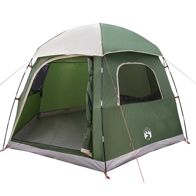 Sport si Outdoor - Camping - Corturi camping - Cort de familie Igloo pentru 6 persoane, verde rezistent la apa - Infinity.ro