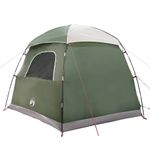 Sport si Outdoor - Camping - Corturi camping - Cort de familie Igloo pentru 6 persoane, verde rezistent la apa - Infinity.ro