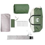 Sport si Outdoor - Camping - Corturi camping - Cort de familie Igloo pentru 6 persoane, verde rezistent la apa - Infinity.ro