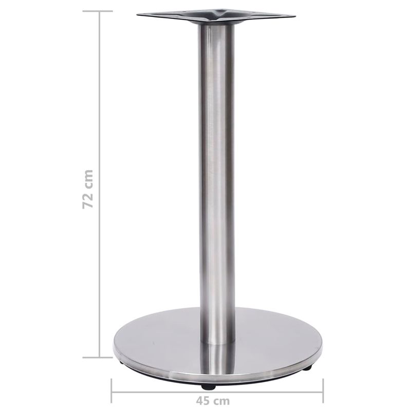 Casa si Gradina - Mobilier - Feronerie si accesorii mobila - Picior masa de bistro, argintiu, Ø45x72 cm, otel inoxidabil - Infinity.ro
