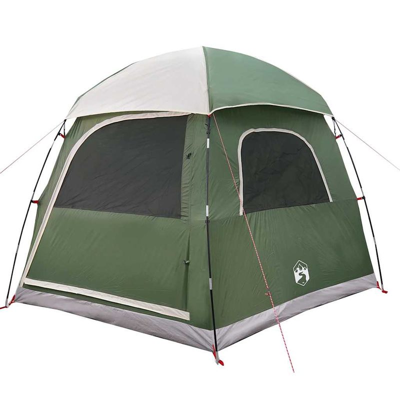 Sport si Outdoor - Camping - Corturi camping - Cort de familie Igloo pentru 6 persoane, verde rezistent la apa - Infinity.ro