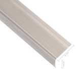 Casa si Gradina - Constructii - Materiale constructii - Profile decorative - Profile trepte in forma de L, 15 buc. sampanie 90 cm aluminiu - Infinity.ro