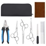 Petshop/Ingrijire si Igiena/Produse uz extern/Clesti si trimmere - Set 6 piese foarfece pentru ingrijirea cainilor otel inoxidabil - Infinity.ro