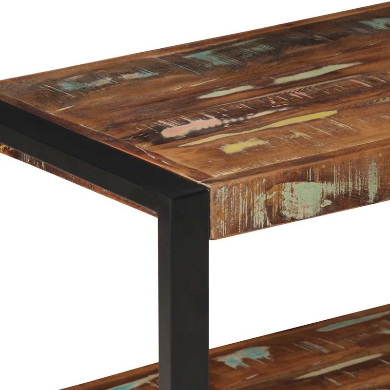 Casa si Gradina - Mobilier - Biblioteci si rafturi - Rafturi - Suport pentru haine multicolor 80x40x190cm Lemn masiv recuperat - Infinity.ro