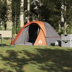 Sport si Outdoor - Camping - Corturi camping - Cort de camping 4 persoane gri si portocaliu impermeabil - Infinity.ro