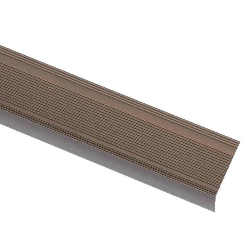Casa si Gradina - Constructii - Materiale constructii - Profile decorative - Profile trepte in forma de L, 15 buc., maro, 90 cm, aluminiu - Infinity.ro