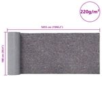 Casa si Gradina - Textile si covoare - Covoare - Covoare casa - Lana anti-alunecare pentru vopsit 5055 cm 220 g/m² gri - Infinity.ro